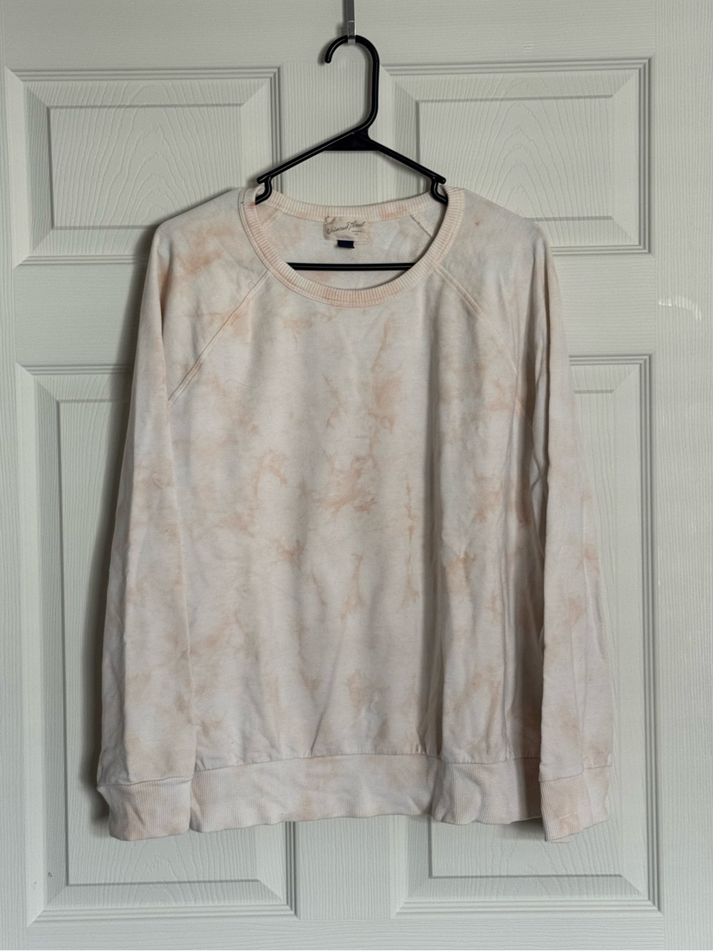 Light Yellow Tie-Dye Crewneck Sweatshirt